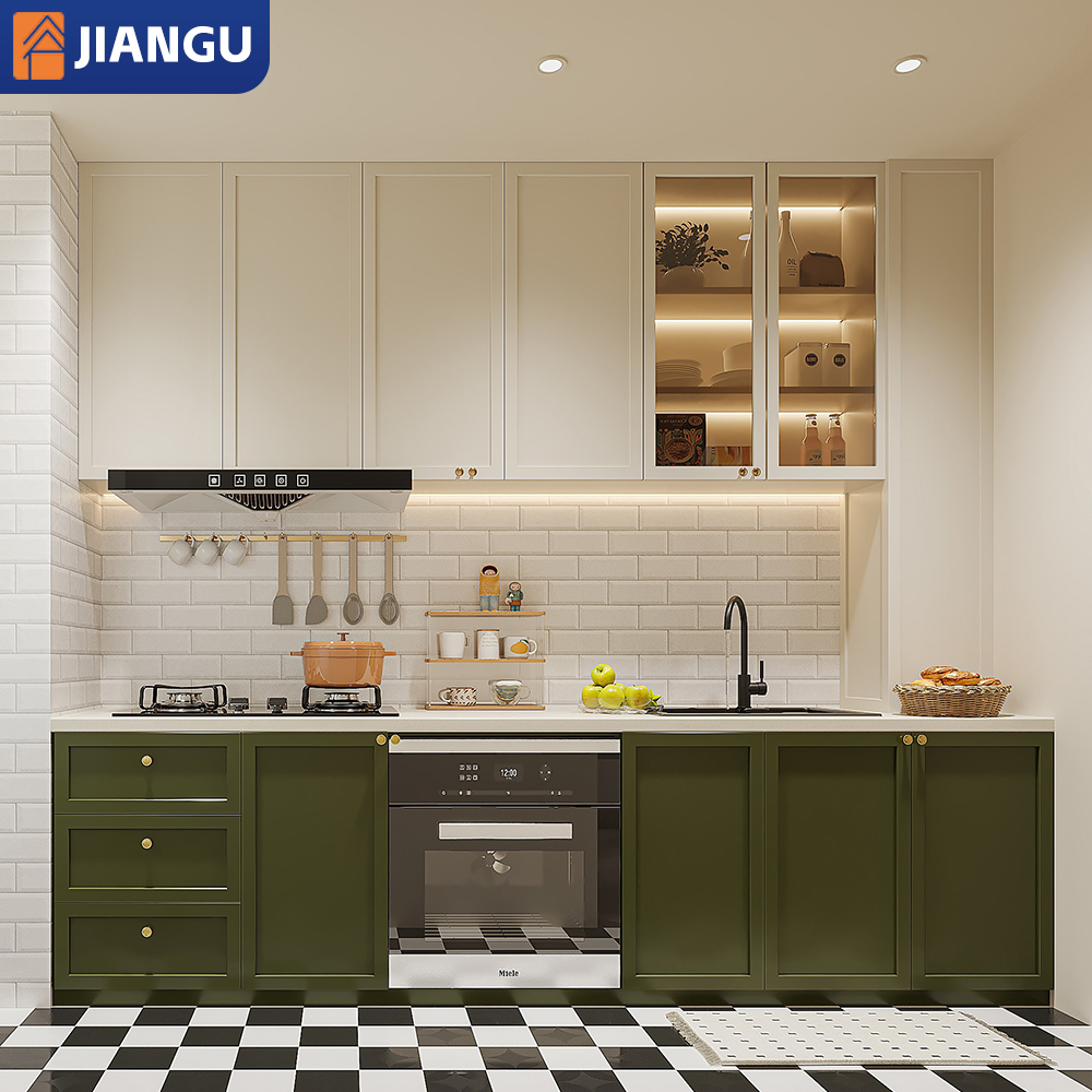 Australian Household Kitchen Products Smart High-end Modern Cabinet with Island LED Lamp Complete Storage Kitchen Furniture