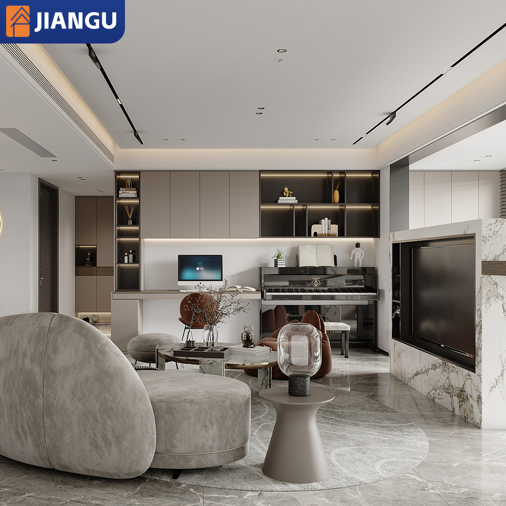 Chinese manufacturer's whole house custom modern built-in wooden cabinet wardrobe set furniture modular furniture