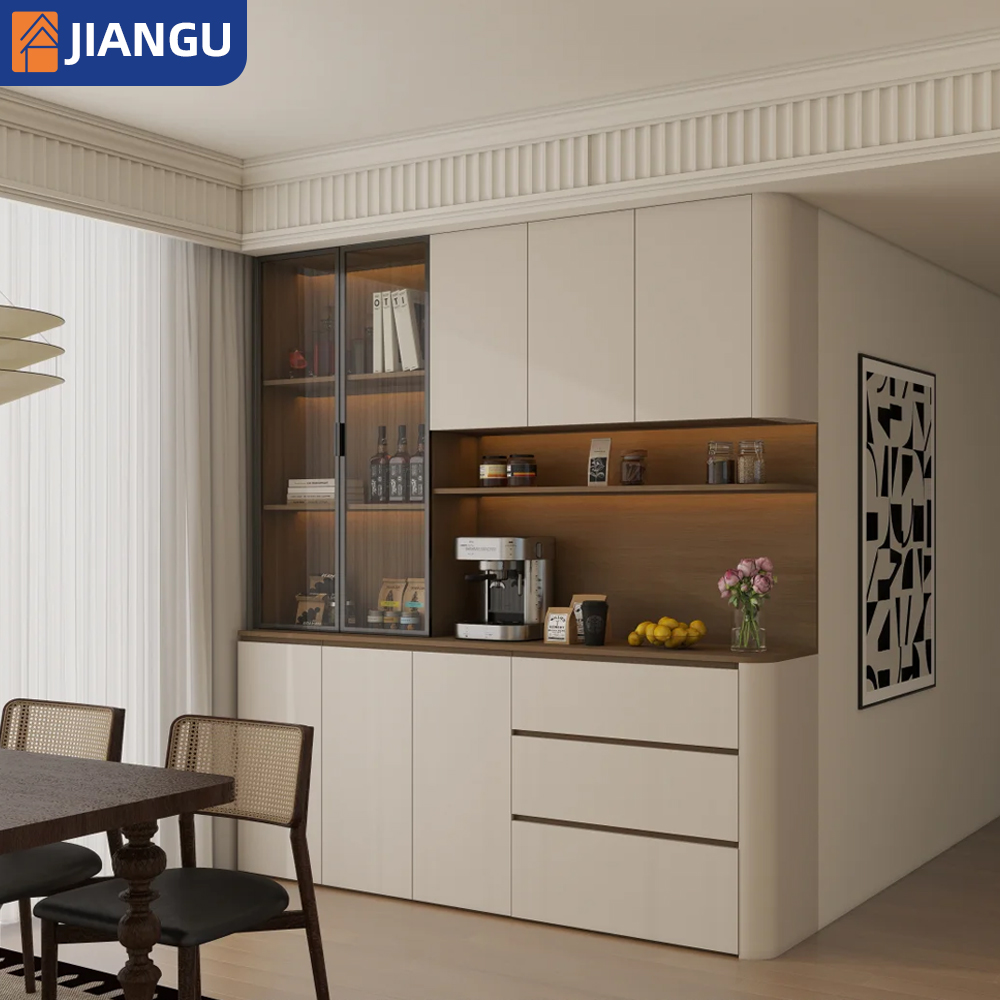 Luxury Multi-functional Solid Wood Home Furniture Customization, Full-house Cabinets, Self-assembly, Living Room, Dining Room