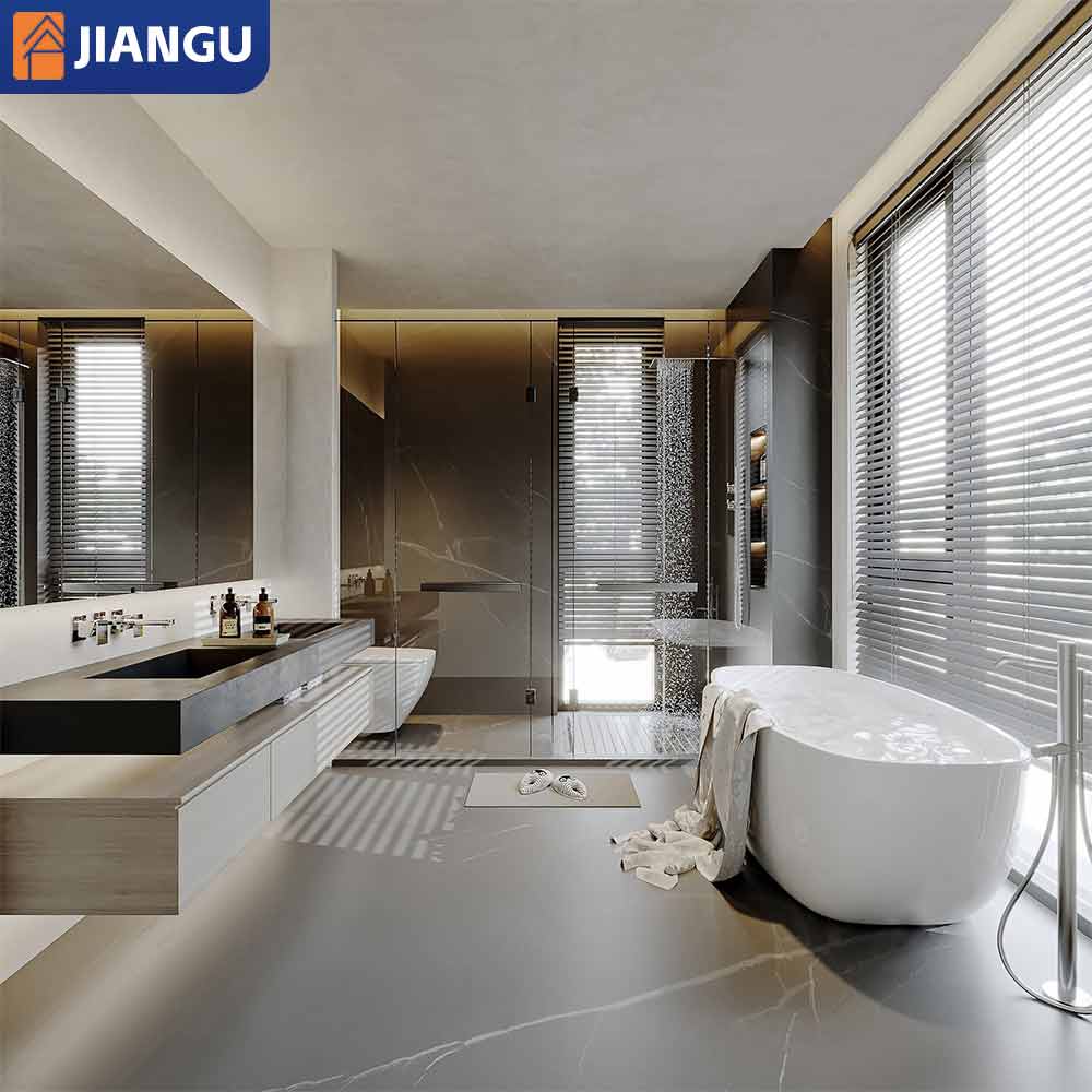 Hotel Villa Modern Style Standing Wall-Mounted Vanity Set Bathroom Cabinet, Customizable Size, Easy to Clean