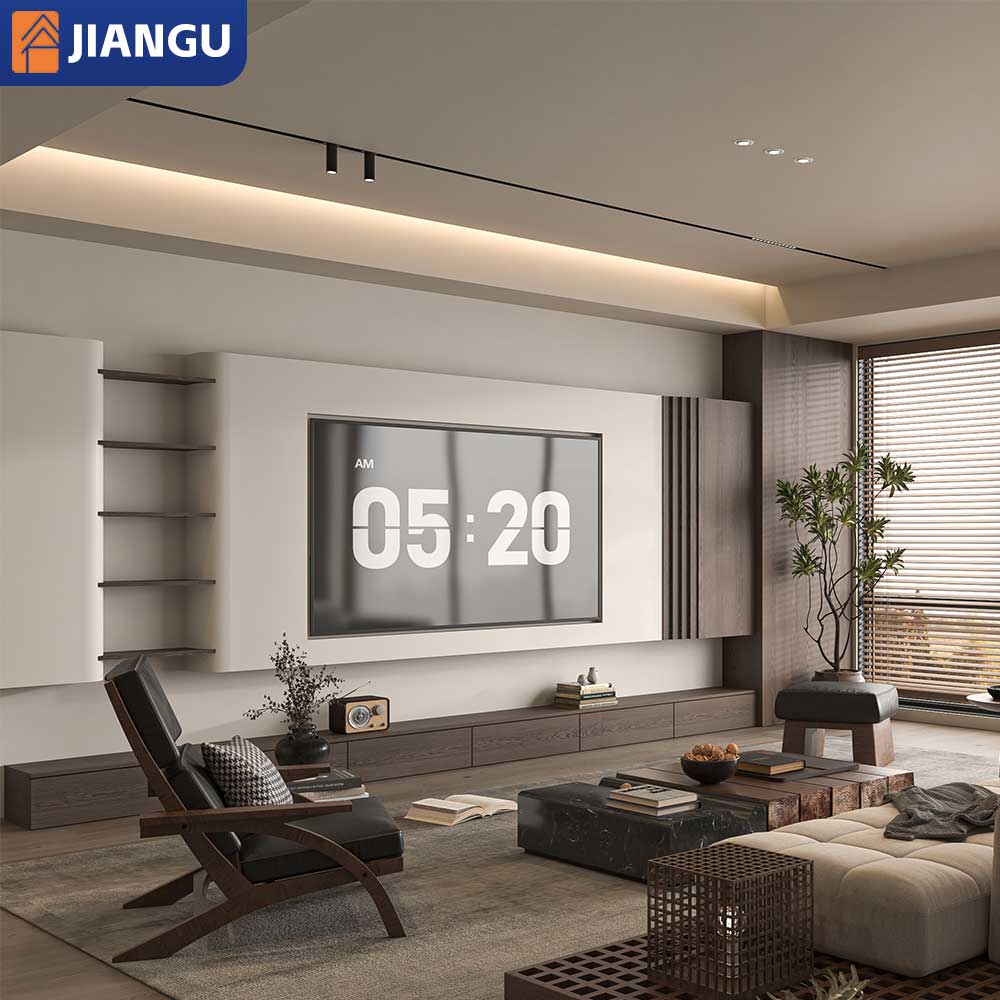 Modular Customized Luxury Living Room Bedroom TV Stand with Drawer Wooden Panel Modern Style TV Unit