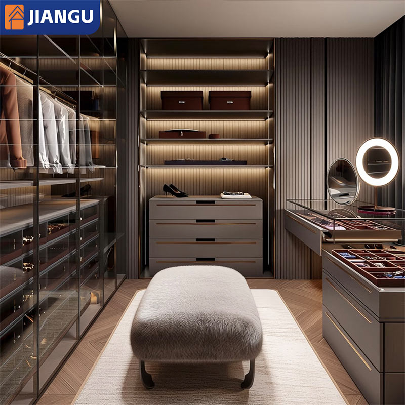 Customized Modern White Lacquerware Wardrobe and High-end New Furniture, Suitable for Home Bedrooms and Hotel Living Rooms