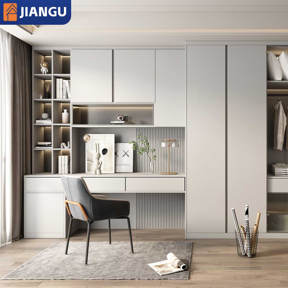 Wood Modern Wardrobe Custom Closet Organizer for Bedroom Furniture OEM Service