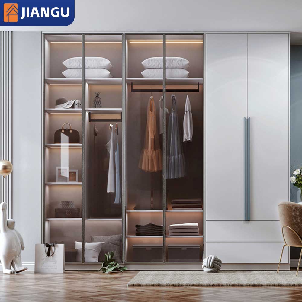 New Model Built-in Wardrobe Design Dressing Room Cabinet Cheap Bedroom Wooden Modern Design Mdf Wardrobe Closet