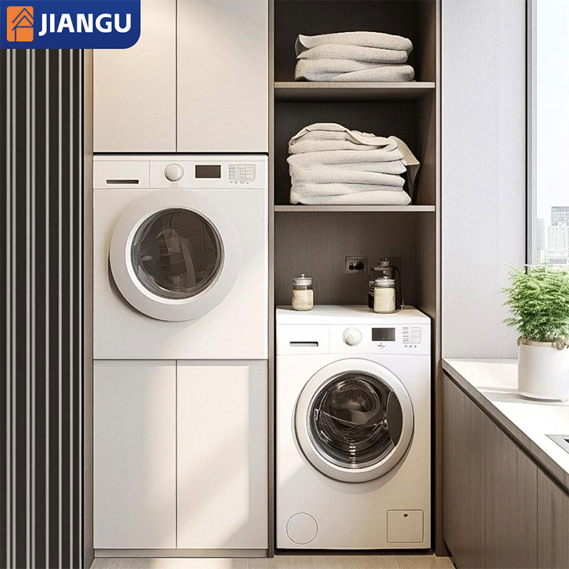 Modern Custom Pantry Cabinet for Whole House Balcony Laundry Cabinets Wood Furniture for Dining Living Room in Villas Apartments